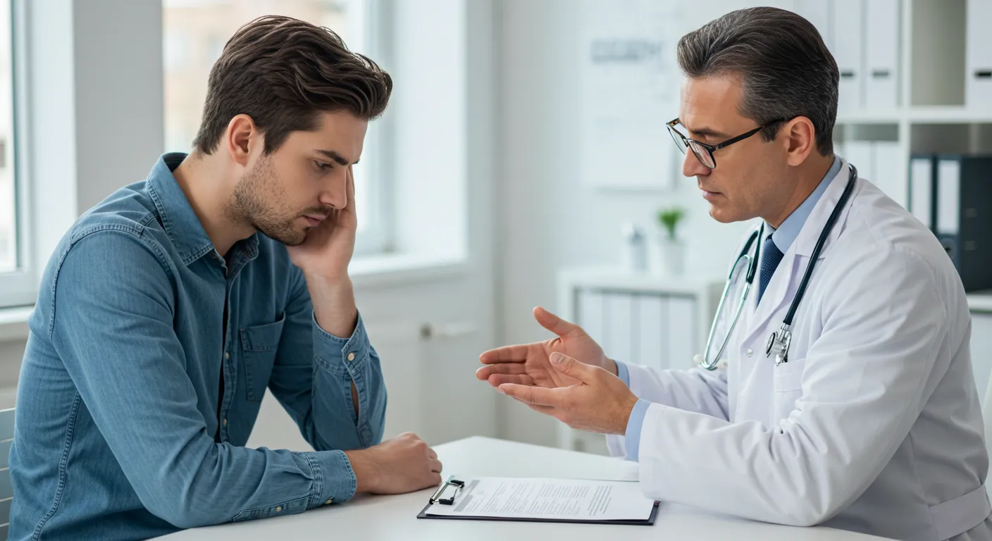 Pessoa conversa com dependente químico em momento delicado, representando o esforço para convencê-lo a aceitar ajuda. Pessoa conversa com dependente químico em momento delicado, representando o esforço para convencê-lo a aceitar ajuda.